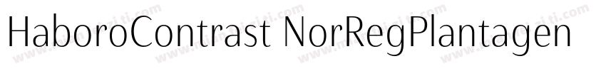 HaboroContrast NorRegPlantagenetChe字体转换